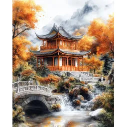 Diamond Painting kit with subframe "Serenity" 30x40 cm VA870