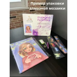 (Discontinued) Diamond Painting kit with subframe "Sea view" 30x40 cm VA867