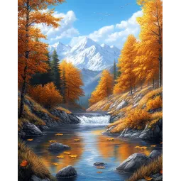 Diamond Painting kit with subframe "Autumn" 30x40 cm VA862