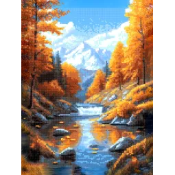 Набор для алмазной мозаики с подрамником "Осень" 30x40 см VA862