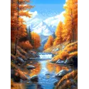 Diamond Painting Set mit Keilrahmen "Herbst" 30x40 cm VA862