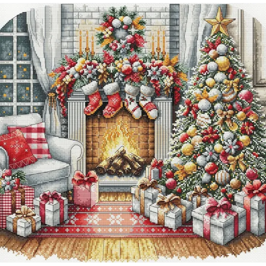 Veille de Noël - Kit de point de croix AVA-P021