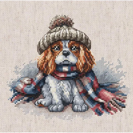 Cavalier King Charles Spaniel - Kit de point de croix AVA-P037