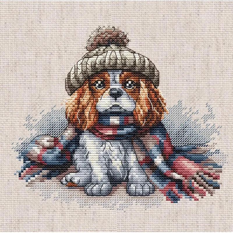 Cavalier King Charles Spaniel - Kreuzstich-Set AVA-P037