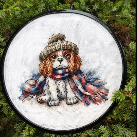 Cavalier King Charles Spaniel - Kit de point de croix AVA-P037