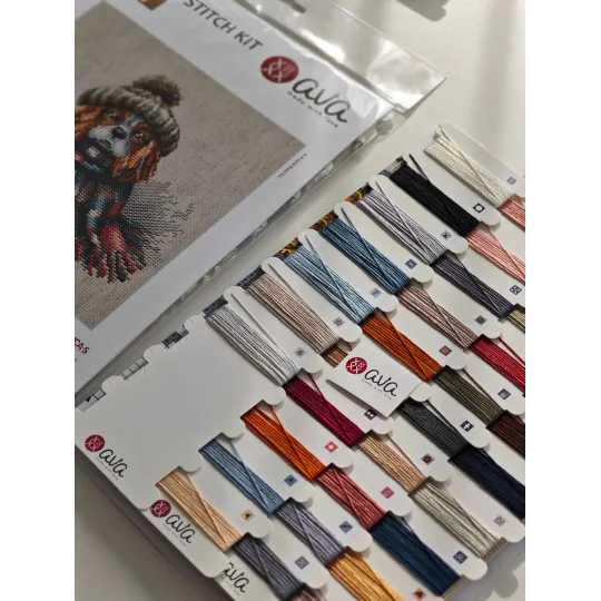 Кавалер Кінг Чарльз Спанієль - Набір для вишивки хрестиком AVA-P037