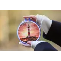 Cross stitch kit "Lighthouse at sunset" 11x11 cm S/M023