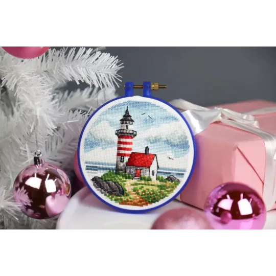 Cross stitch kit "Lighthouse on the cape" 11x11 cm S/M022