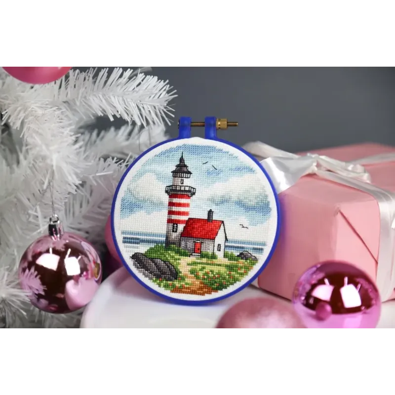 Cross stitch kit "Lighthouse on the cape" 11x11 cm S/M022