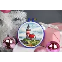 Cross stitch kit "Lighthouse on the cape" 11x11 cm S/M022