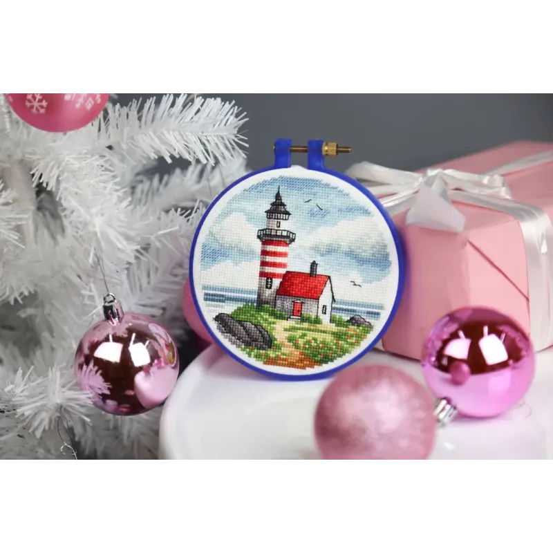 Cross stitch kit "Lighthouse on the cape" 11x11 cm S/M022