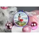 Cross stitch kit "Lighthouse on the cape" 11x11 cm S/M022
