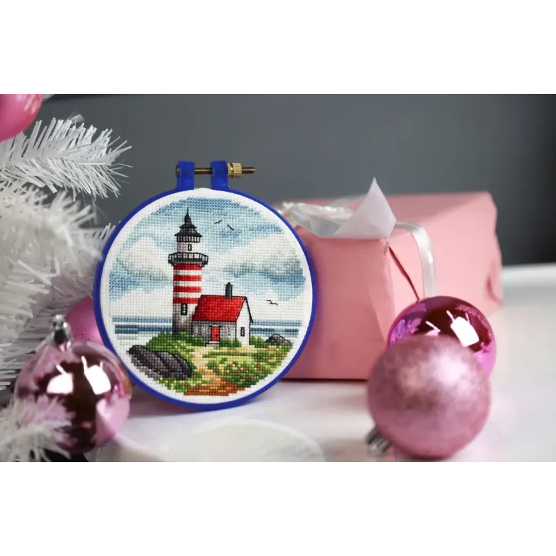 Cross stitch kit "Lighthouse on the cape" 11x11 cm S/M022