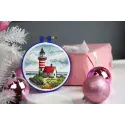Cross stitch kit "Lighthouse on the cape" 11x11 cm S/M022