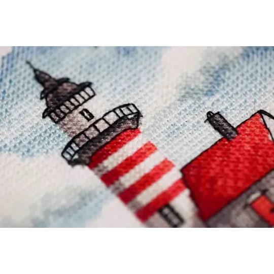 Cross stitch kit "Lighthouse on the cape" 11x11 cm S/M022