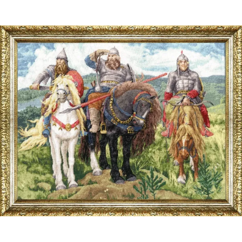 Cross stitch kit "Bogatyrs" 30.8x23.3 cm S/KR004