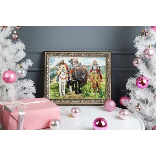 Набор для вышивания крестиком "Богатыри" 30,8x23,3 см S/KR004