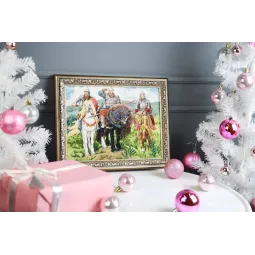 Kreuzstich-Set "Bogatyrs" 30,8x23,3 cm S/KR004