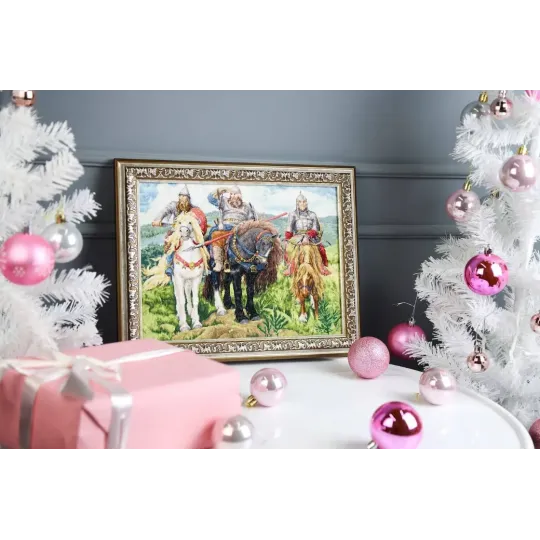 Набор для вышивания крестиком "Богатыри" 30,8x23,3 см S/KR004