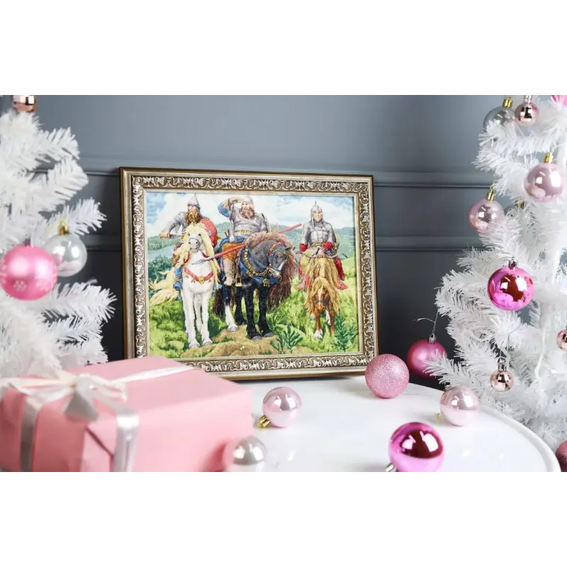 Набор для вышивания крестиком "Богатыри" 30,8x23,3 см S/KR004