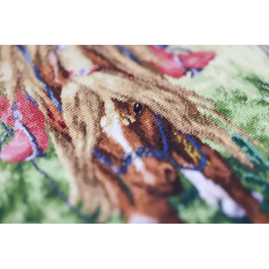 Cross stitch kit "Bogatyrs" 30.8x23.3 cm S/KR004