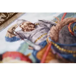 Набор для вышивания крестиком "Богатыри" 30,8x23,3 см S/KR004