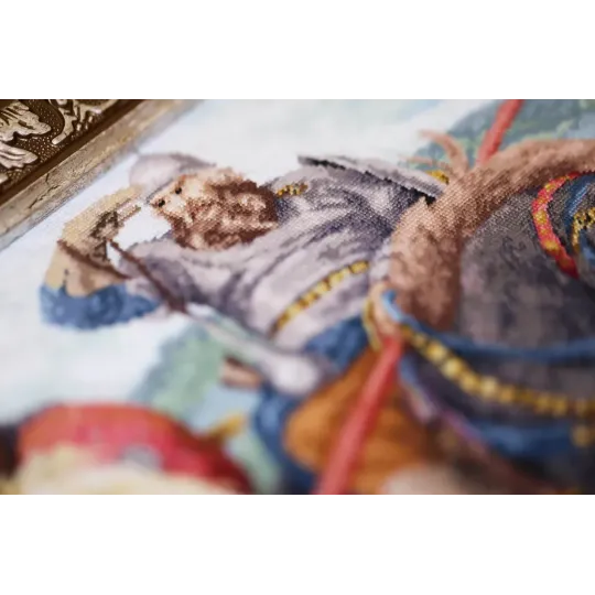 Cross stitch kit "Bogatyrs" 30.8x23.3 cm S/KR004