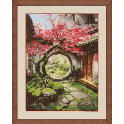 Cross stitch kit "Moon Gate" 28.5x38.5 cm S/KV018