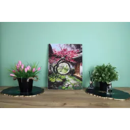 Набор для вышивания крестиком "Лунные врата" 28.5x38.5 см S/KV018