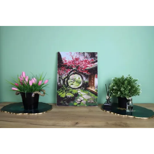 Cross stitch kit "Moon Gate" 28.5x38.5 cm S/KV018