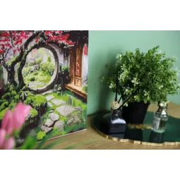 Набор для вышивания крестиком "Лунные врата" 28.5x38.5 см S/KV018