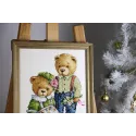 Cross stitch kit "Teddy Bears" 23.5x30 cm S/VK085