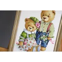 Kreuzstich-Set "Teddybären" 23.5x30 cm S/VK085