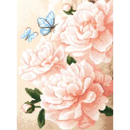 Peinture Diamant avec sous-cadre Fleurs 30x40 cm VA838