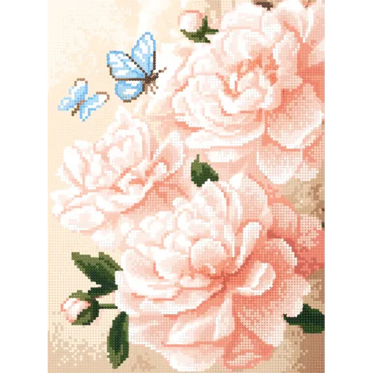 Peinture Diamant avec sous-cadre Fleurs 30x40 cm VA838