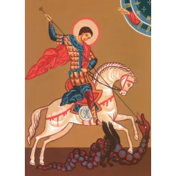 Печатный холст 22x30 Святой Георгий CDA6065