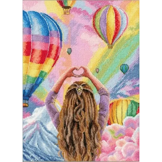 Kreuzstich-Set "Himmlische Extravaganz" 18.5x25.5 cm S/Z062