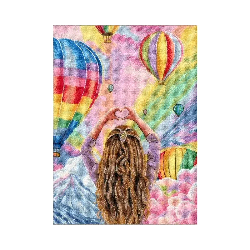 Kreuzstich-Set "Himmlische Extravaganz" 18.5x25.5 cm S/Z062