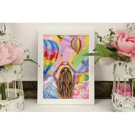 Kreuzstich-Set "Himmlische Extravaganz" 18.5x25.5 cm S/Z062