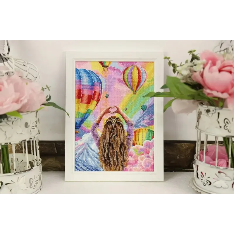 Kreuzstich-Set "Himmlische Extravaganz" 18.5x25.5 cm S/Z062