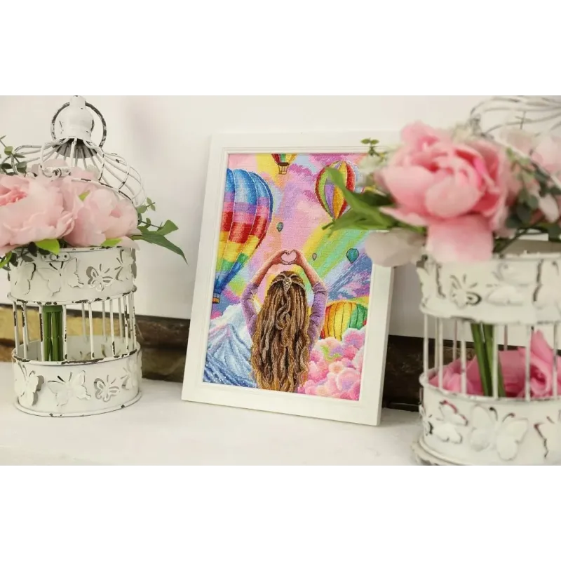 Kreuzstich-Set "Himmlische Extravaganz" 18.5x25.5 cm S/Z062