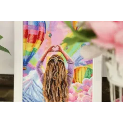 Kreuzstich-Set "Himmlische Extravaganz" 18.5x25.5 cm S/Z062