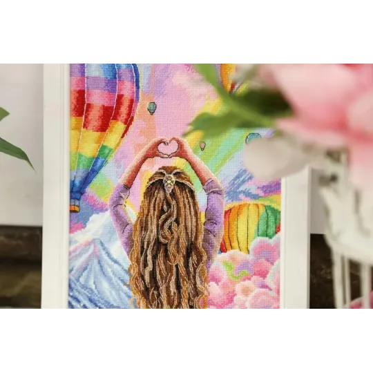 Cross stitch kit "Heavenly extravaganza" 18.5x25.5 cm S/Z062