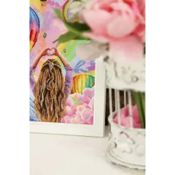 Kreuzstich-Set "Himmlische Extravaganz" 18.5x25.5 cm S/Z062