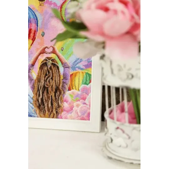 Kreuzstich-Set "Himmlische Extravaganz" 18.5x25.5 cm S/Z062