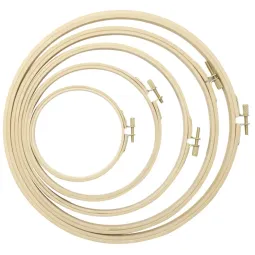 Пяльцы бамбуковые 22см AH220