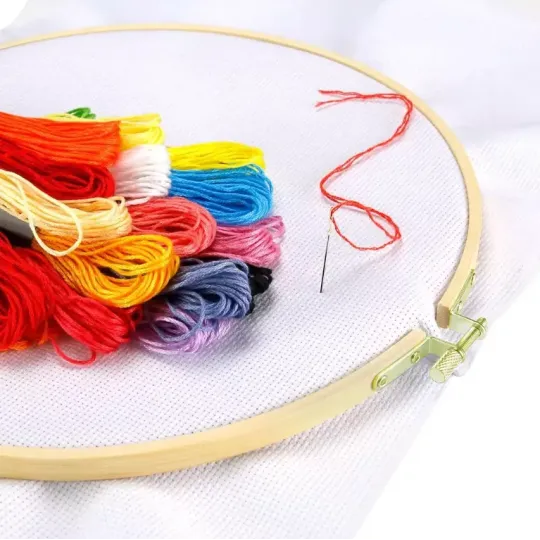 Embroidery hoop bamboo 22cm AH220