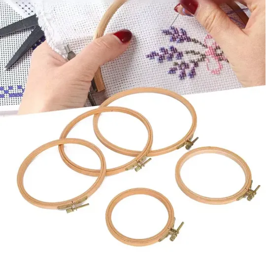 Cercle à broder en bambou 22cm AH220