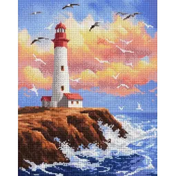 Алмазная мозаика с подрамником Маяк 30x40 см VA817