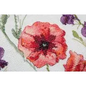 Kit de point de croix PANNA "Face de coussin. Coquelicots et Échinacées" PPD-7329